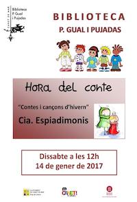 Cartell hora del conte - 14/01/2017