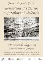 Cartell concert Santa Cecília - novembre 2017