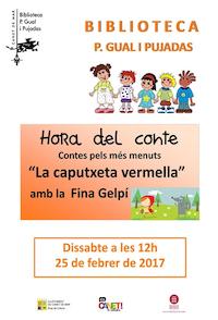 Cartell hora del conte - 25 de febrer de 2017