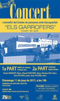 Cartell concert garrofers - juny 2017