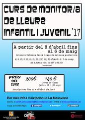 Cartell curs monitors - abril 2017