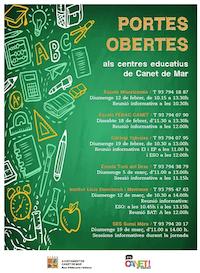 Cartell portes obertes centres educatius - 2017