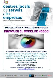 Cartell taller innova en el model de negoci - maig 2017