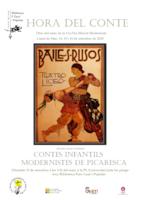 Cartell conte modernista - setembre 2018