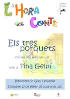 Cartell hora del conte - gener 2018