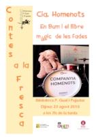 Cartell contes a les fresta - agost 2018