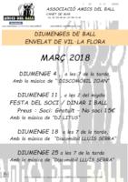 Cartell diumenge de ball - març 2018