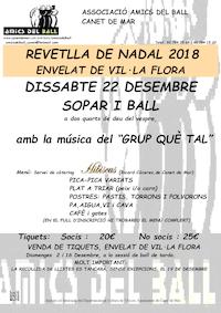 cartell sopar nadal amics del ball - desembre 2018