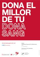 Cartell banc de sang - fira modernista