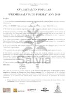 Bases certamen popular - premis Sàlvia