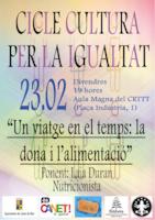 Cartell cultura i igualtat - febrer 2018