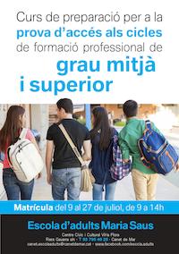 flyer curs acc&eacute;s grau mitj&agrave; i superior