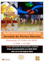 Cartell portes obertes El Palauet