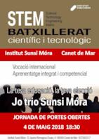 Cartell portes obertes Sunsi Mora - 2018