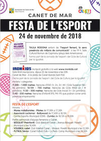 Cartell festa de l'esport - 2018