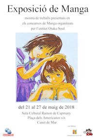 Cartell exposició manga - maig 2018