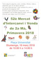 Cartell mercat intercanvi - primavera 2018