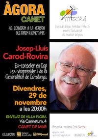 Cartell xerrada Àgora - novembre 2019