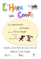 Cartell hora del conte - febrer 2020