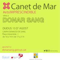 Vine a donar sang - 13 d'agost de 2020