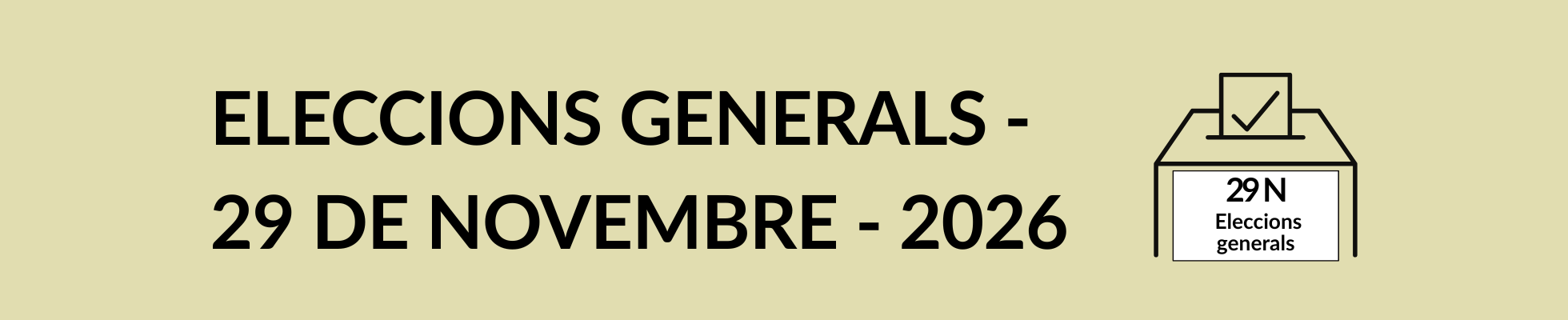 Eleccions generals 29N Eleccions generals 29N