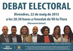 Cartell debat electoral 24M