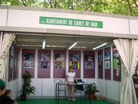 Fira Calella estand ajuntament Canet de Mar 2003