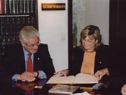 Visita consellera d'educació 2004