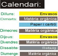 calendari recollida selectiva