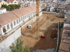 obres de l'aparcament de la riera Gavarra obres de l'aparcament de la riera Gavarra