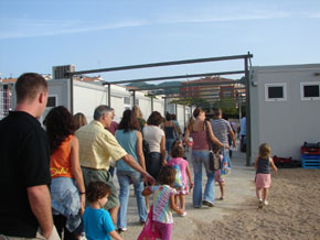 Entrada dels nens al CEIP Tur&oacute; del Drac