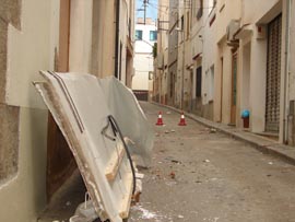 carrer Sa&uuml;c despr&eacute;s de la pluja