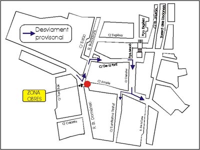 plànol obres carrer Ample plànol obres carrer Ample