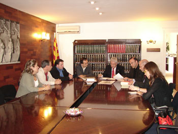 Visita Secretari Governaci&oacute; Jaume Oliveras