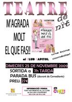 Teatre de nit: m'agrada molt el que fas