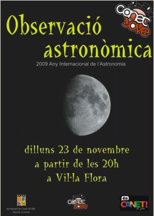 Cartell observaci&oacute; astron&ograve;mica