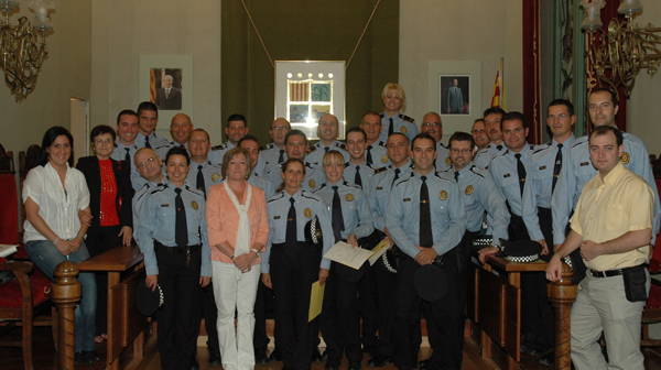 Plantilla Policia Local a la celebració del Patró