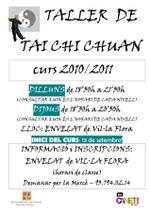 Cartell taller de Tai Chi Chuan 2010 - 2011