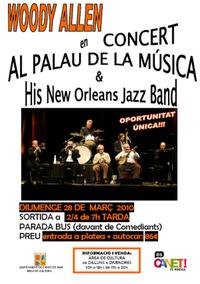 Cartell sortida Woody Allen - Palau de la Música Cartell sortida Woody Allen - Palau de la Música