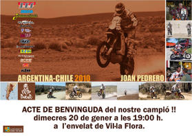 Cartell Benvinguda Joan Pedrero