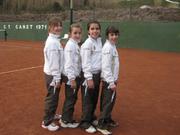 Equip aleví femení Club Tennis Canet 1971