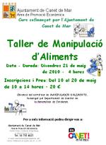 Cartell taller manipulador d'aliments 2010