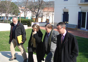 Visita Mireia R&agrave;fols a l'Escola Taller