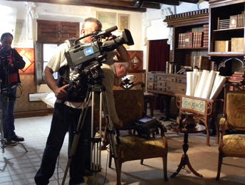 Gravaci&oacute; TVE documental Dom&egrave;nech i Montaner