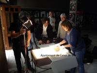 Gravaci&oacute; de les plaques de vidre - Documental sobre Dom&egrave;nech i Montaner