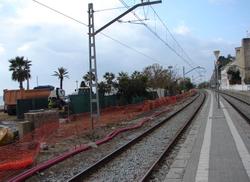 Obres estació tren - gener 2011