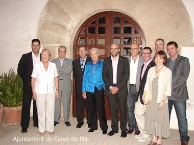 Eugeni Forcano amb l'Equip de Govern - setembre 2011