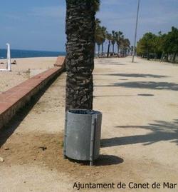 Paperera passeig Mar&iacute;tim - octubre 2014
