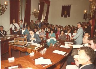 Constituci&oacute; Ajuntament anys 80