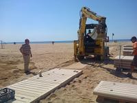 Obres acondicionament passera platja - juny 2014